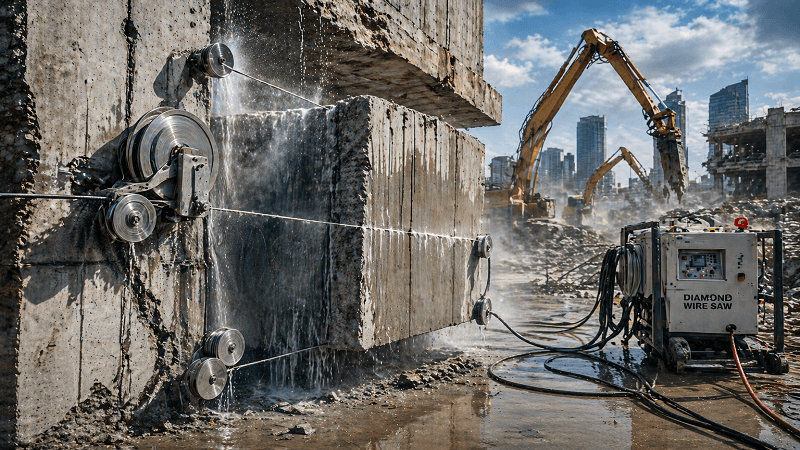 Innovative Demolition Techniques: Advancements in Diamond Wire Sawing